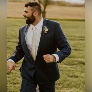 Men's Cream Wedding tie